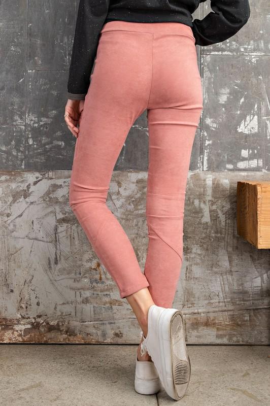 High Rise Suede Skinny Pants - Simply Fabulous Boutique