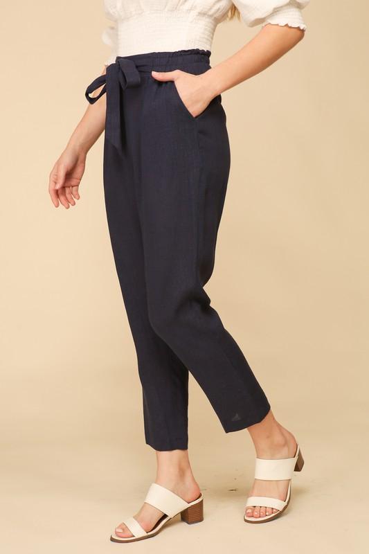 Cropped Paperbag Pants - Simply Fabulous Boutique