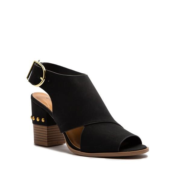 Studded Heel Peep Toe Booties - Simply Fabulous Boutique