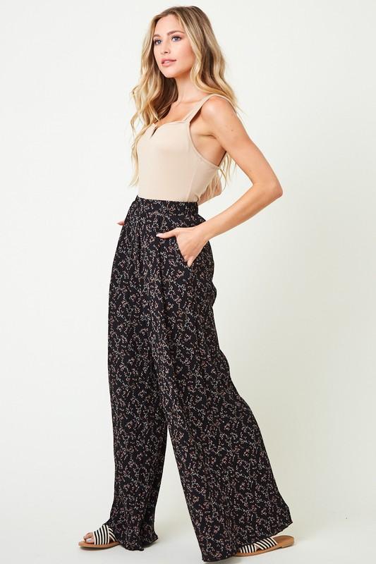 Floral Print Palazzo Pants - Simply Fabulous Boutique