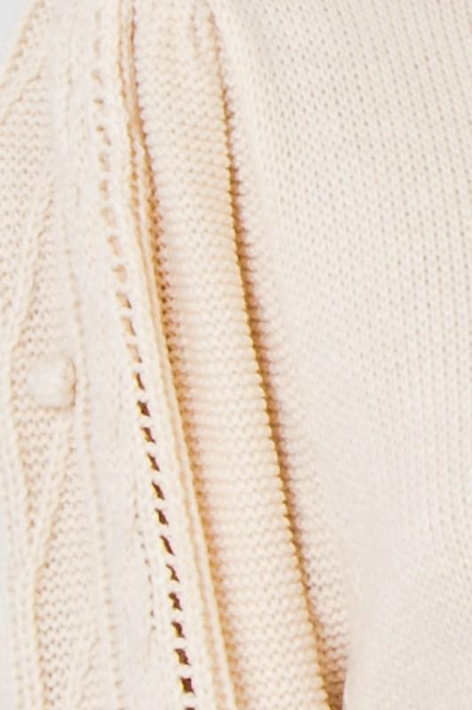 Pom Pom Sleeve Sweater - Simply Fabulous Boutique