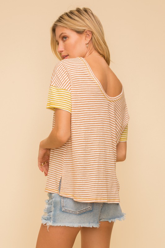 Copper Striped Tee
