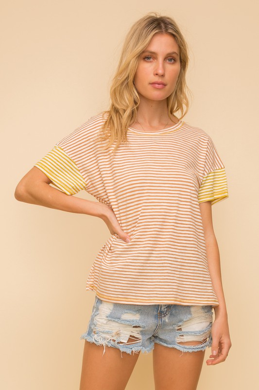 Copper Striped Tee