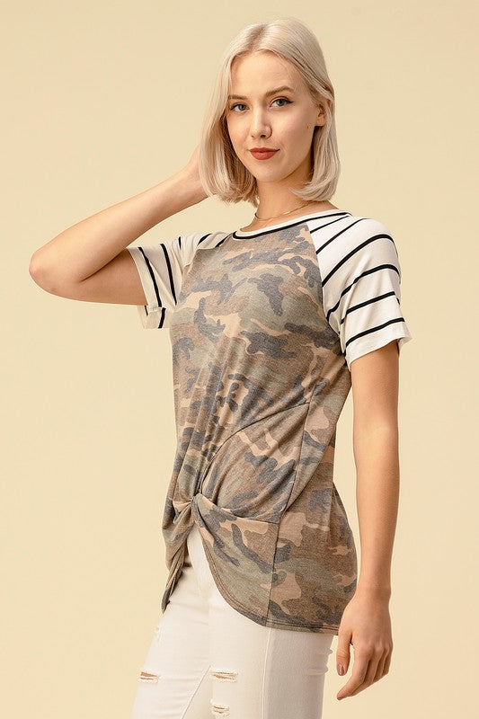 Camo-Twist Tee