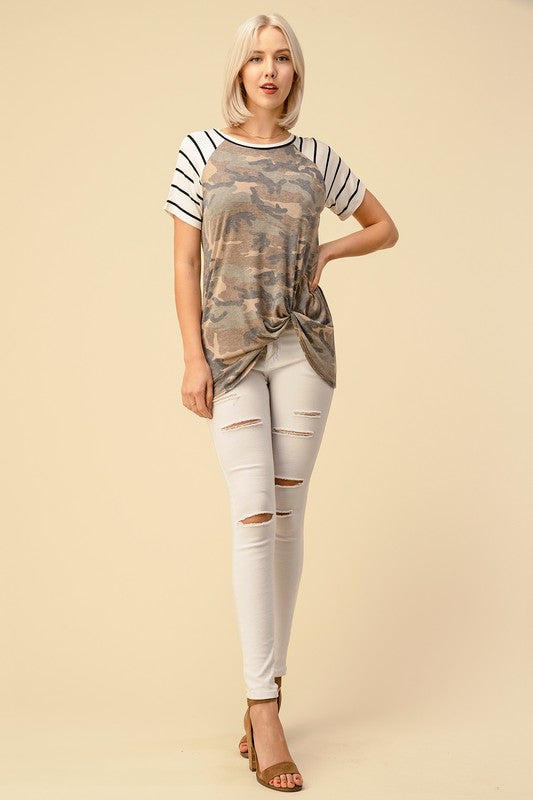 Camo-Twist Tee