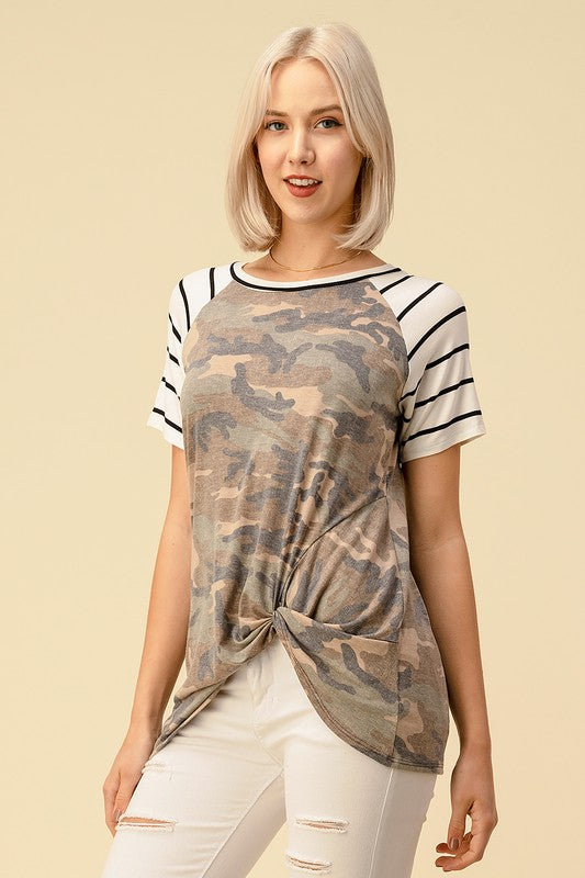 Camo-Twist Tee