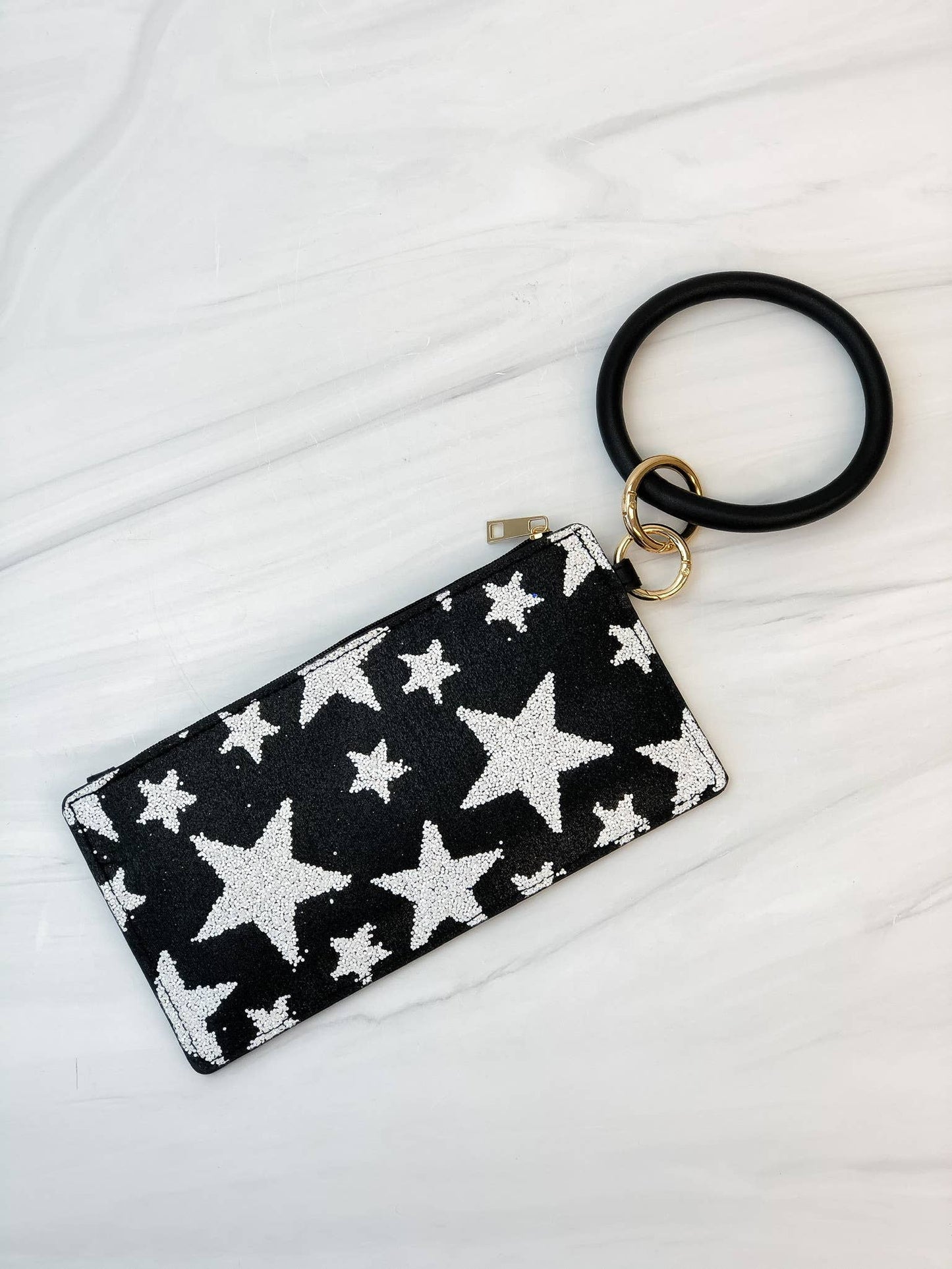 Glitter Star Key Ring Pouch