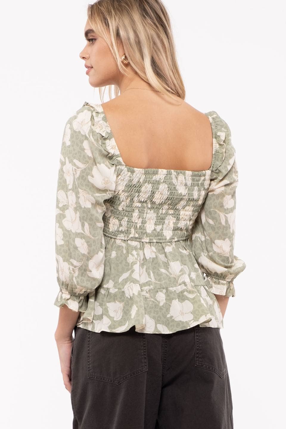 Serenity Smocked Top