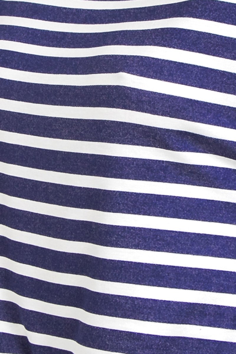 Striped Drop Shoulder Shirt - Simply Fabulous Boutique