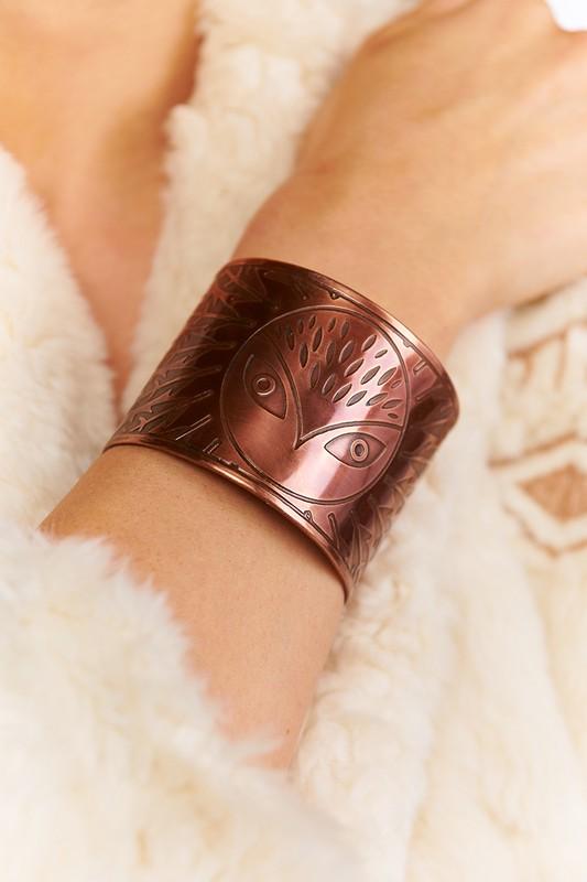 Bronze Owl Cuff - Simply Fabulous Boutique