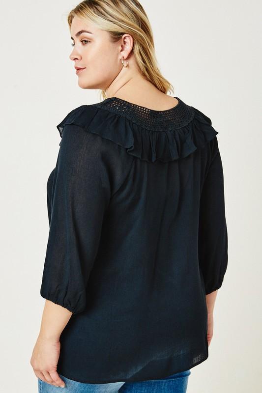 Crochet Plus Top - Simply Fabulous Boutique