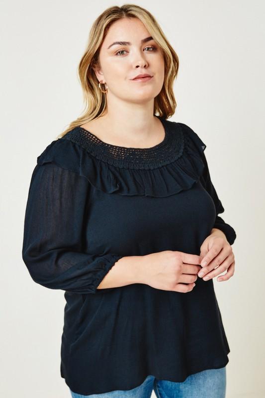 Crochet Plus Top - Simply Fabulous Boutique