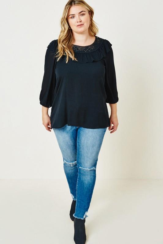 Crochet Plus Top - Simply Fabulous Boutique