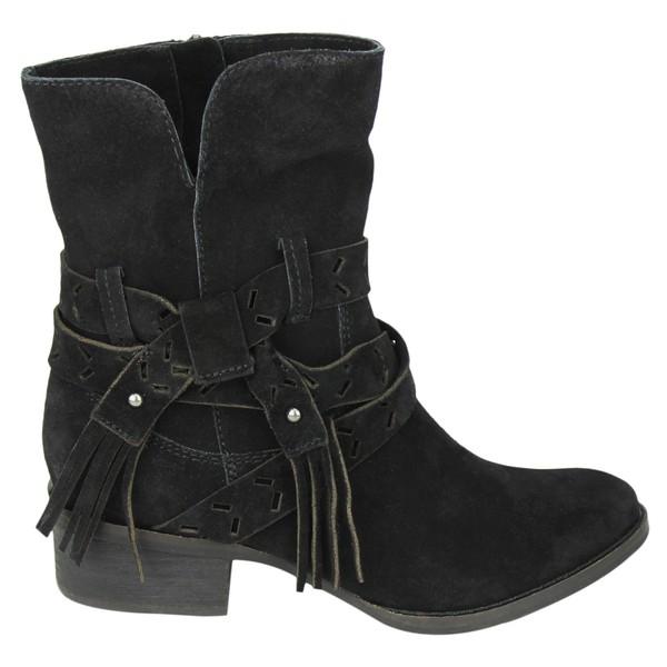 Black Suede Tassel Boots - Simply Fabulous Boutique