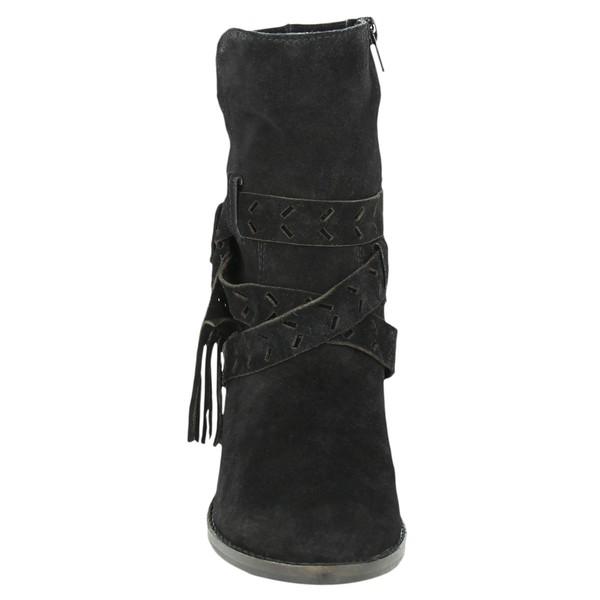 Black Suede Tassel Boots - Simply Fabulous Boutique