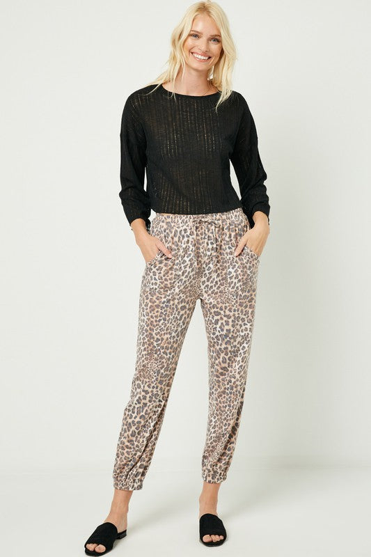Leopard Joggers