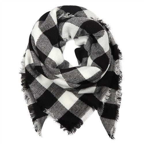 Buffalo Plaid Blanket Scarf