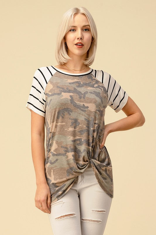 Camo-Twist Tee