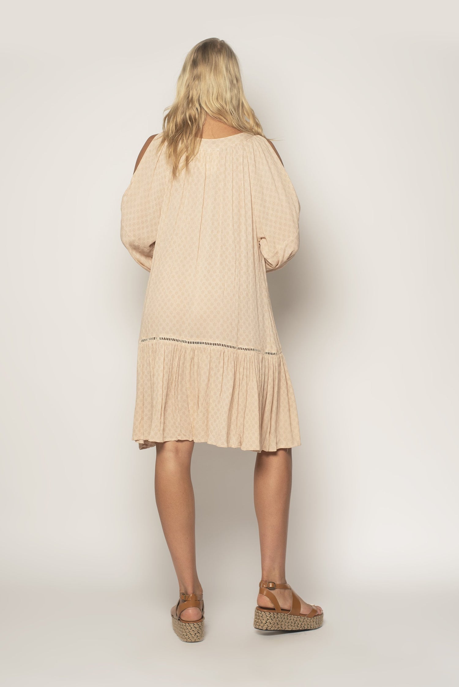 Peach Daisy Mini Dress - Simply Fabulous Boutique