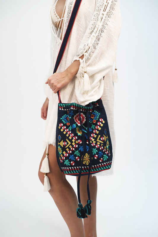 Flower Embroidered Crossbody - Simply Fabulous Boutique