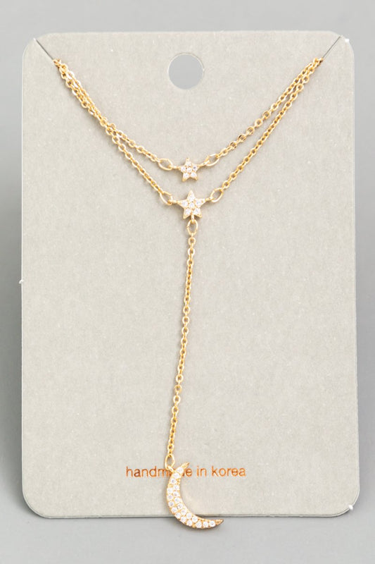 Layered Star & Moon Necklace - Simply Fabulous Boutique