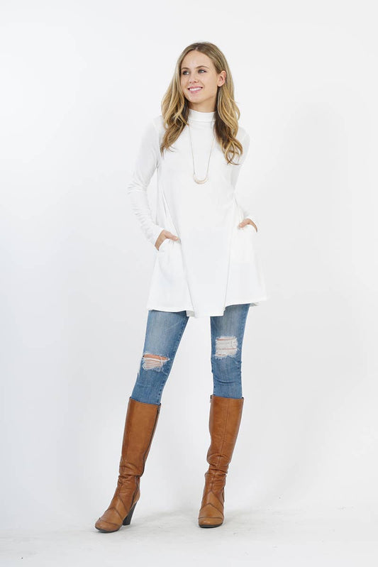Flouncy Ivory Tunic